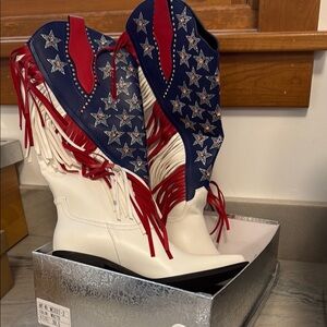 Women's Star-Spangled Heeled Boots